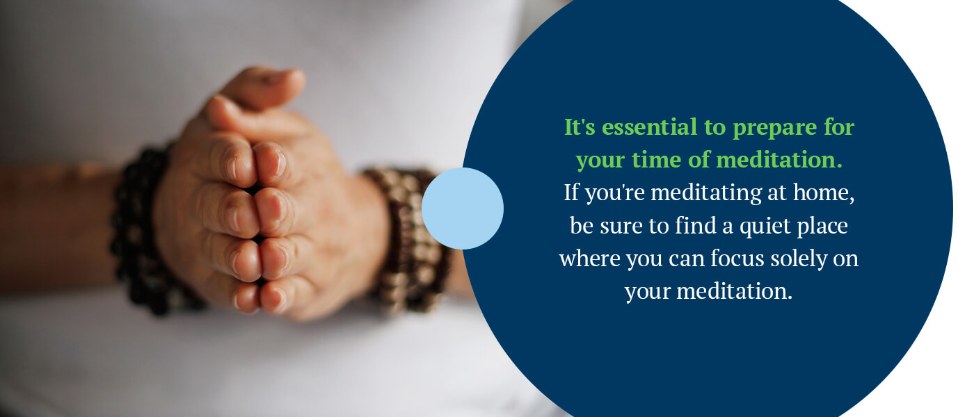 how to start meditation with prayer