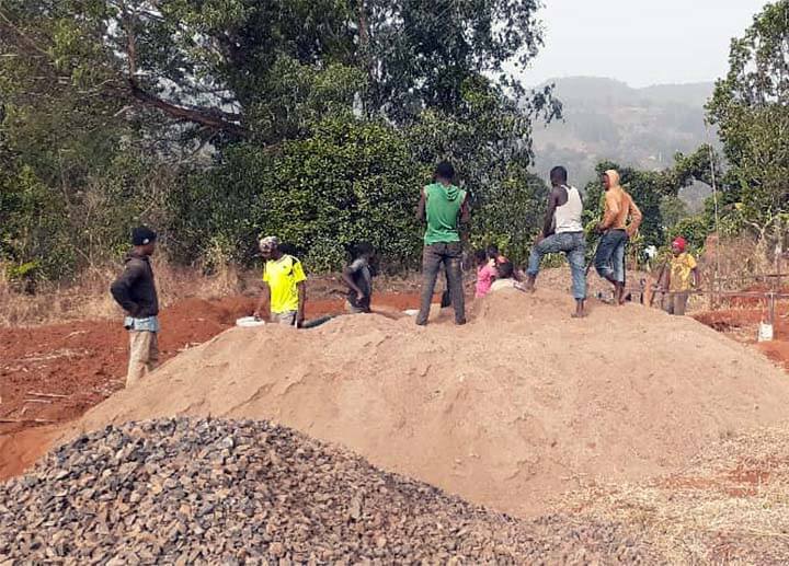 After a six-year delay construction has begun in St. Mary's school, Cameroon